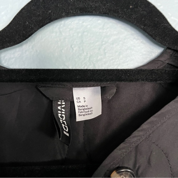 Divided H&M Black Quilted Utility Jacket - Picture 2 of 3